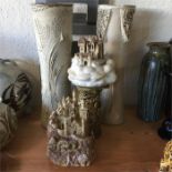 DONALD BURT studio pottery: Three large decorative