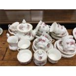 A large Royal Country Roses teaset.