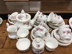 A large Royal Country Roses teaset.