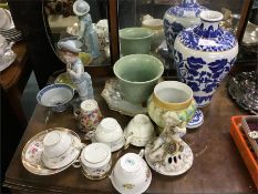 Oriental and other chinaware.