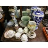 Oriental and other chinaware.
