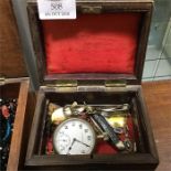 A French pocket watch, pendants etc.