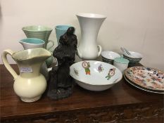 Antique Oriental plates and other decorative china