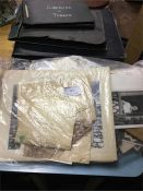 A quantity of old photographs and letters.