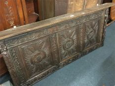 A good Antique carved oak panel.