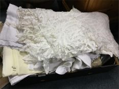 A box containing lace.