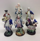A collection of good Continental figures with blue