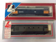 LIMA: Two boxed scale model locomotives numbered 2