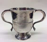 A good Georgian silver two handled trophy cup of t