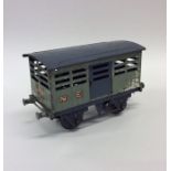 HORNBY MECCANO: A small painted green and grey car