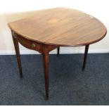 A good Victorian Pembroke table , the single drawe