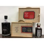 Two x St Michael Selection boxes of four x 5cl bottles of Port
