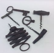 A quantity of old corkscrews, keys etc. Est. £20 -