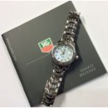 A lady's stainless steel Tag Heuer wristwatch with