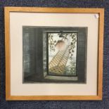 DAVID KIM MAYHEW: A framed and glazed gouache, ent
