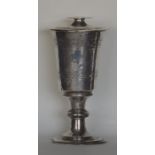 An extremely rare Elizabeth I silver chalice toget