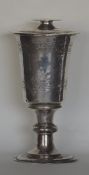 An extremely rare Elizabeth I silver chalice toget