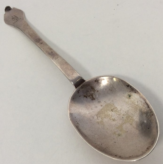 An early Scottish rat tail spoon with crested term