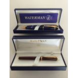 Two Waterman cased pens. Est. £30 - £40.