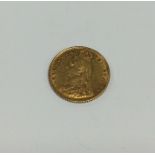 A Victorian 1892 half sovereign. Est. £80 - £100.