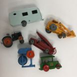 LESNEY: An old die-cast tractor, steam roller etc,