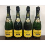 Four x 750ml bottles of Heidsieck & Co Monopole Blue