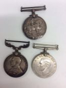 A 1914 war medal together with a Defence medal and