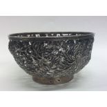 A good Chinese silver bowl attractively decorated