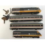 HORNBY: Four 00 gauge unboxed scale model InterCit