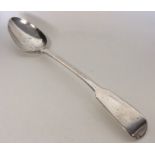 A large silver fiddle pattern basting spoon. Londo
