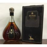 1 x 70cl bottle of Hine X.O. Cognac in black box. (1)