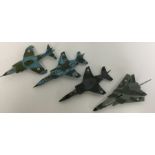 DINKY: A group of four die-cast jet planes. (4). E