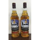 Two x 70cl bottles of Bell's Blended Scotch Whisky with Help For