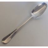 A Georgian Hanoverian rat tail silver tablespoon.