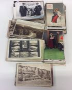 A quantity of old World War and other postcards. E