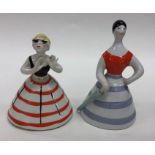 Two vintage Russian porcelain figures modelled as