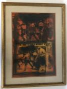 PIETRO PSAIER: "Mustard Race Riot". A framed and g