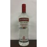 1 x 1 litre bottle of Smirnoff Triple Distilled Vodka Recipe No 21. (1)