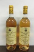 Two x 75cl bottles of Château Laurette 1995 Ste Croix du Mont