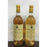 Two x 75cl bottles of Château Laurette 1995 Ste Croix du Mont