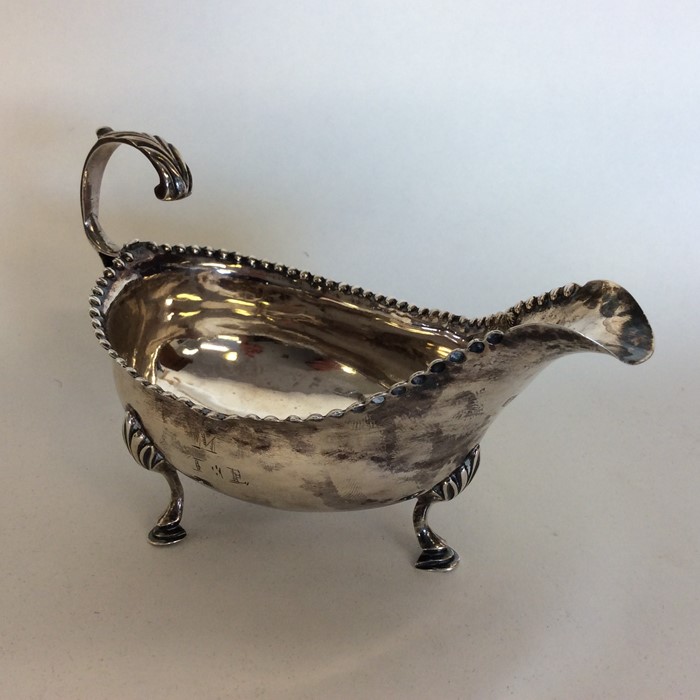 HESTER BATEMAN: A good Georgian silver sauce boat - Image 2 of 3