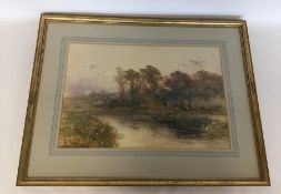 F J WIDGERY: A framed and glazed watercolour depic