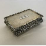 A good quality Georgian silver gilt snuff box with