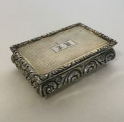 A good quality Georgian silver gilt snuff box with
