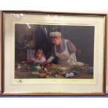 DAVID SHEPHERD: A signed print entitled "Granny's Kitchen".