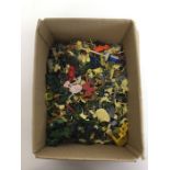 A box containing a quantity of miniature plastic t