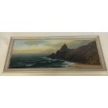 JOHN SHAPLAND: A framed and glazed seascape with r