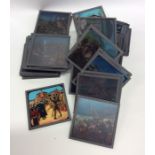 A selection of lantern slides depicting The Boer War. Est. £20 - £30.