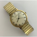 JAEGER-LECOULTRE: A gent's gold wristwatch with si