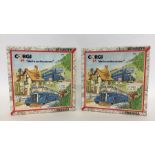 CORGI: Two boxed "We're on the move!" buses sets n